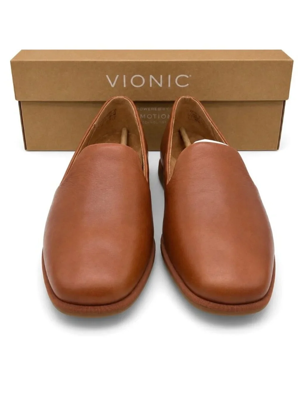 Vionic Willa 2.0 Tan Leather Loafer Flats Womens 10M Arch Support APMA